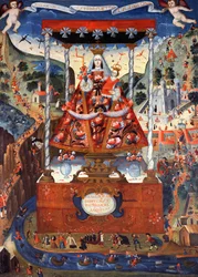 Notre-Dame de Cocharcas sous un baldaquin, 1765